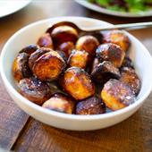 Recipe: Salt-crusted new potatoes with spiced tomato sauce and aioli
