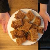 Recipe: Sticky Plum Flapjacks