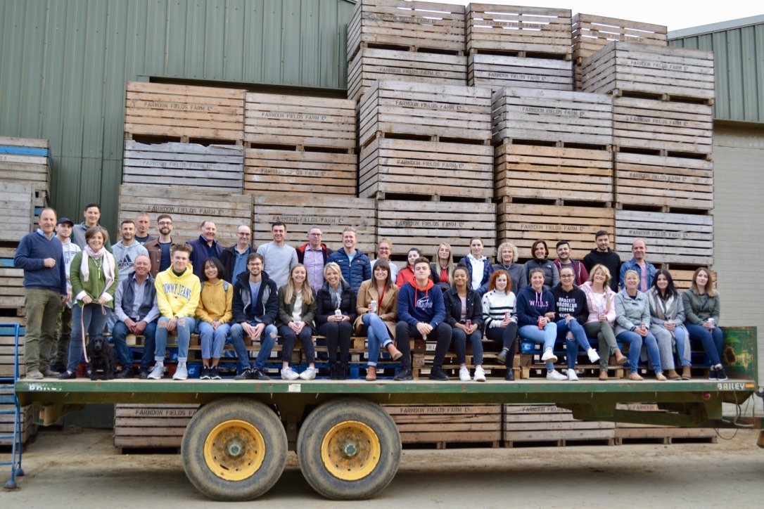 Farndon Fields Farm Team 2019, tour of the farm at Farndon Fields, Market Harborough