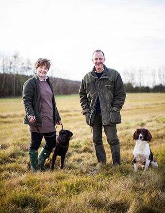 Kevin & Milly with the dogs